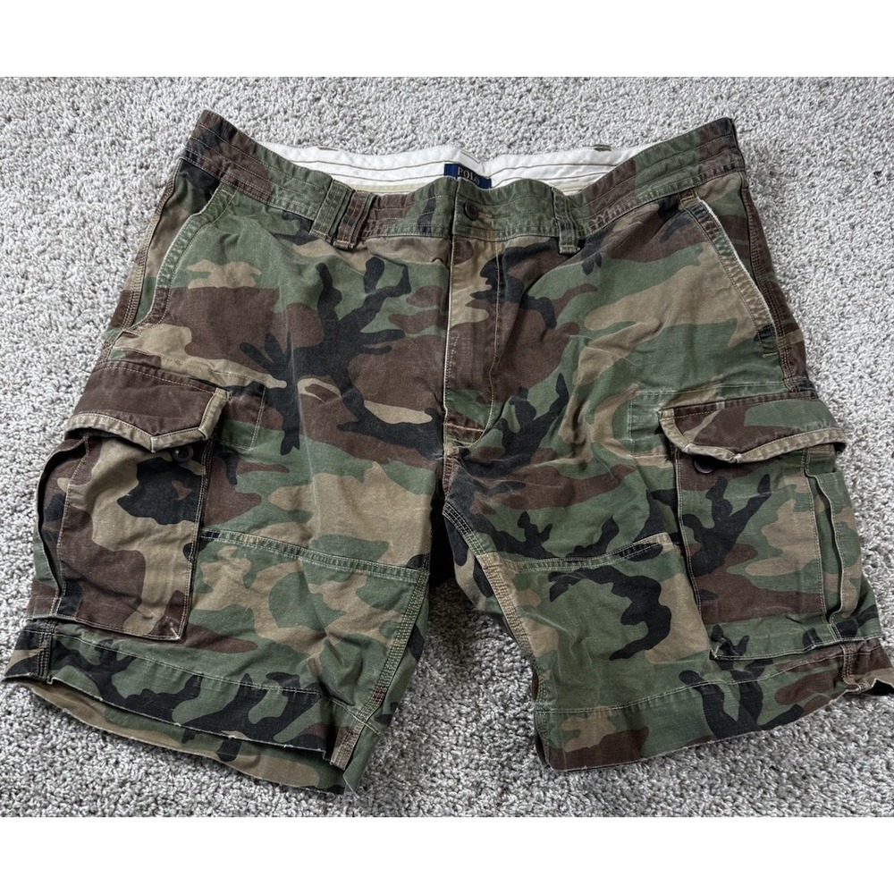 Polo Ralph Lauren Mens Camo Camouflage Military Cargo Short Big & Tall 44 B
